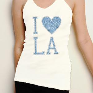 I Love LA Baseball Rhinestone Shirt..