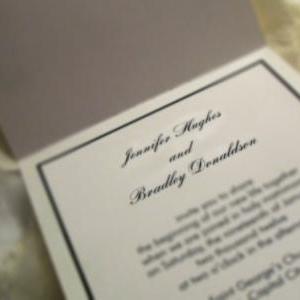 The Tuxedo Lace Wedding Invitation