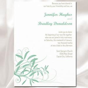 Soft Wind Flower Wedding Invitation