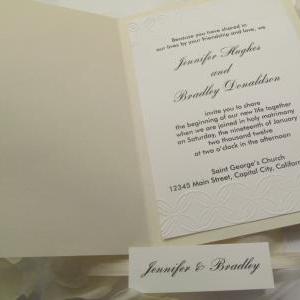 The Bride Lace Wedding Invitation