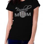 Baseball Mom 1 Rhinestone Shirt