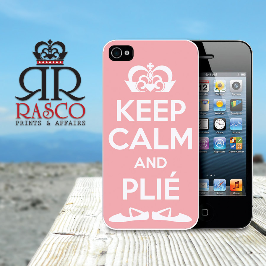 Keep Calm And Plie Iphone Case, Iphone 4 Case, Iphone 4s Case, Ballet Iphone Case, Custom Iphone Case, Pink Iphone Case (87)