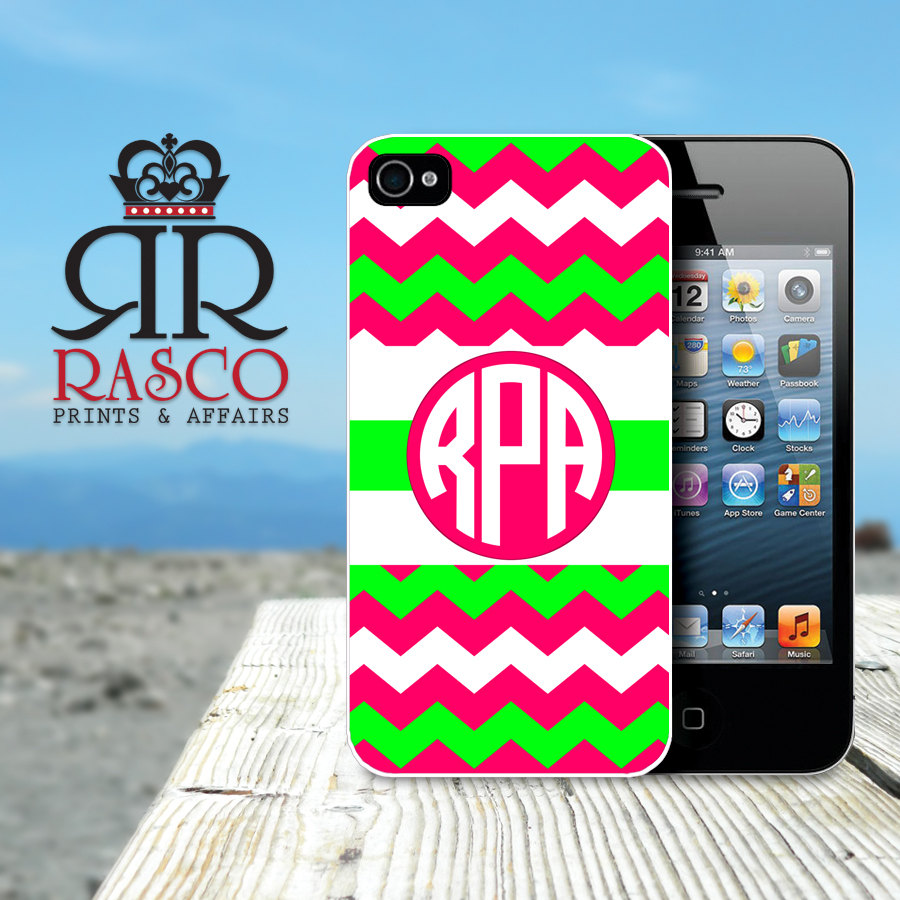 Personalized iPhone Case, iPhone 4 Case, iPhone 4s Case, Custom iPhone Case, Chevron iPhone Case (70)