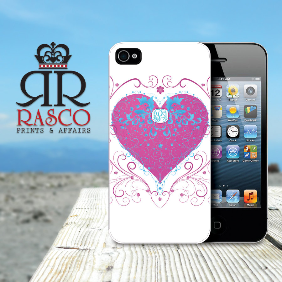 iPhone 4 Case, iPhone 4s Case. Heart iPhone Case, Personalized iPhone Case (59)