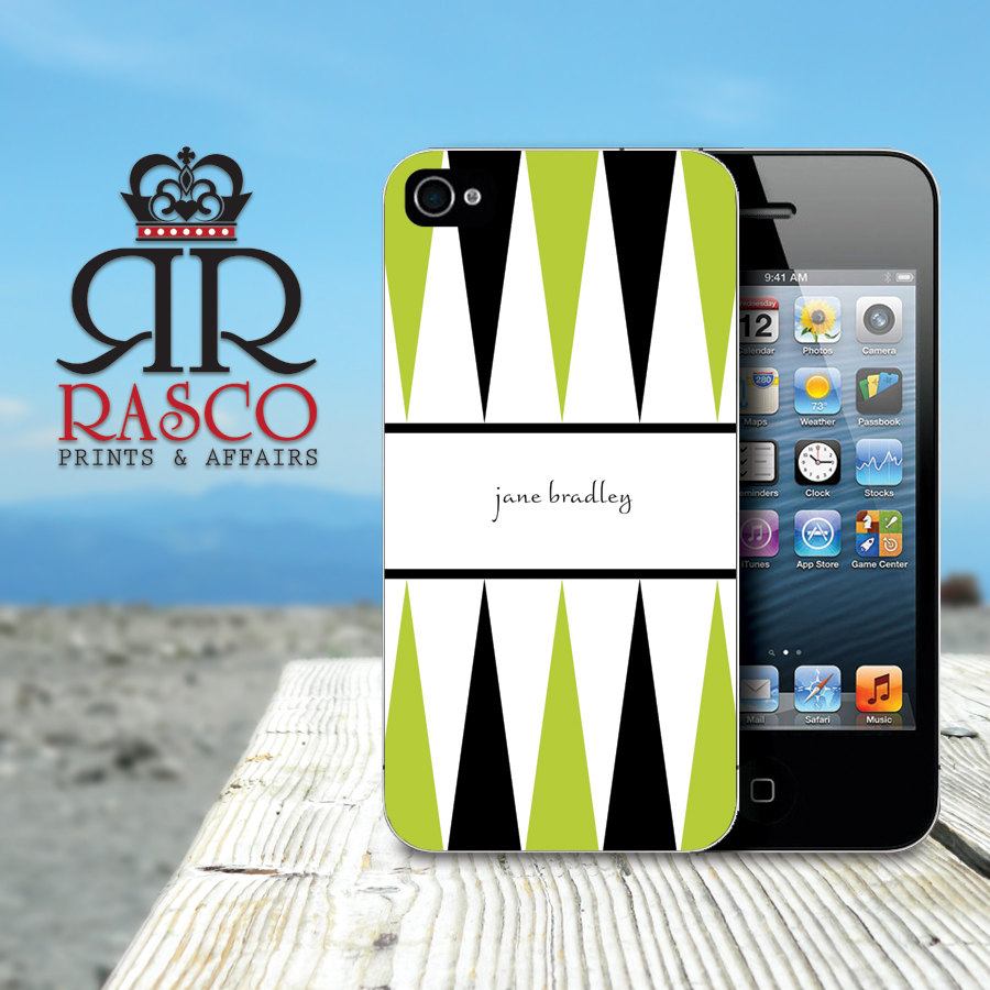 iPhone Case, Personalized iPhone Case, iPhone 4 Case, iPhone 4s Case, Black and Green iPhone (33)