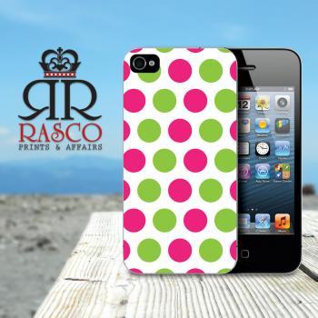 Personalized iPhone Case, iPhone 4 Case, iPhone 4s Case, Polka Dot iPhone Case